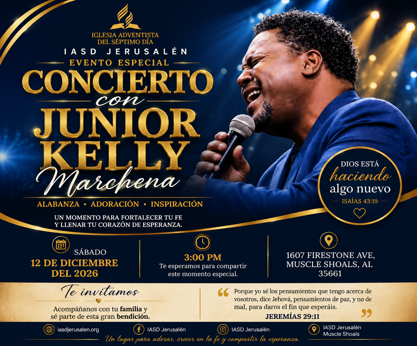 CONCIERTO CON JUNIOR KELLY MARCHENA